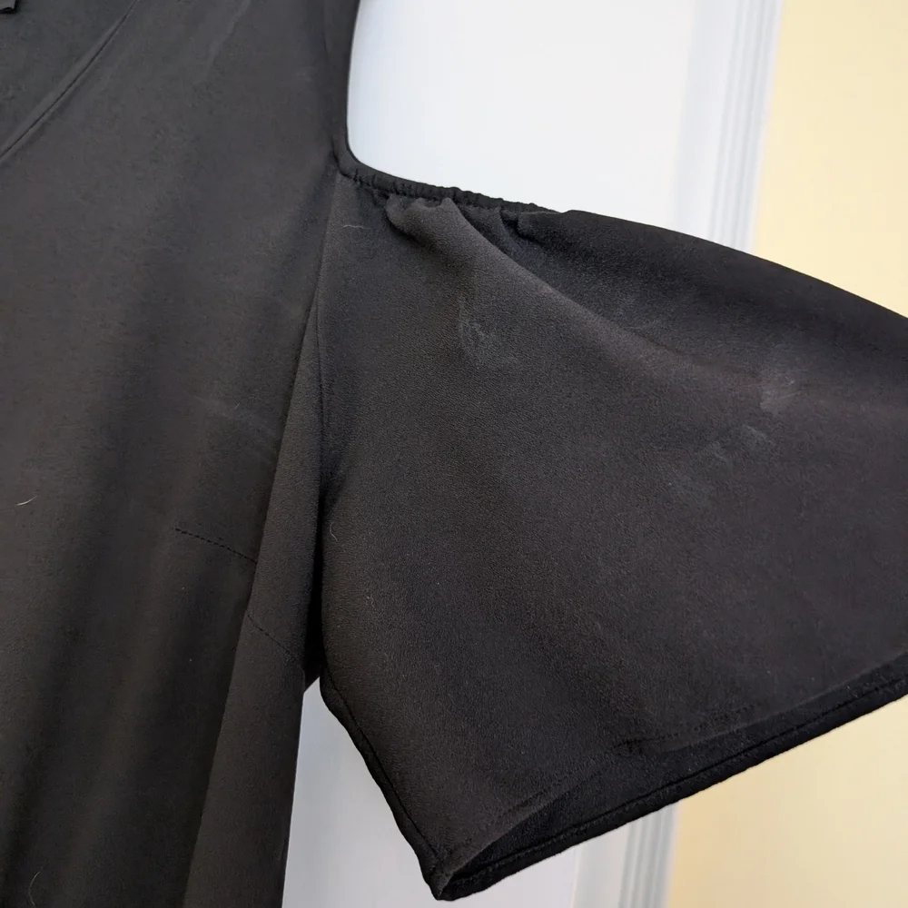Reitmans Xl Black Jumpsuit With Shoulder Cut Outs - Picture 5 of 9
